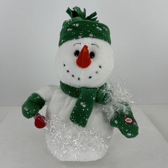 Magic Power Co. Dancing Singing Snowman Plush Toy Christmas Deck the Halls 11" - Picture 1 of 13